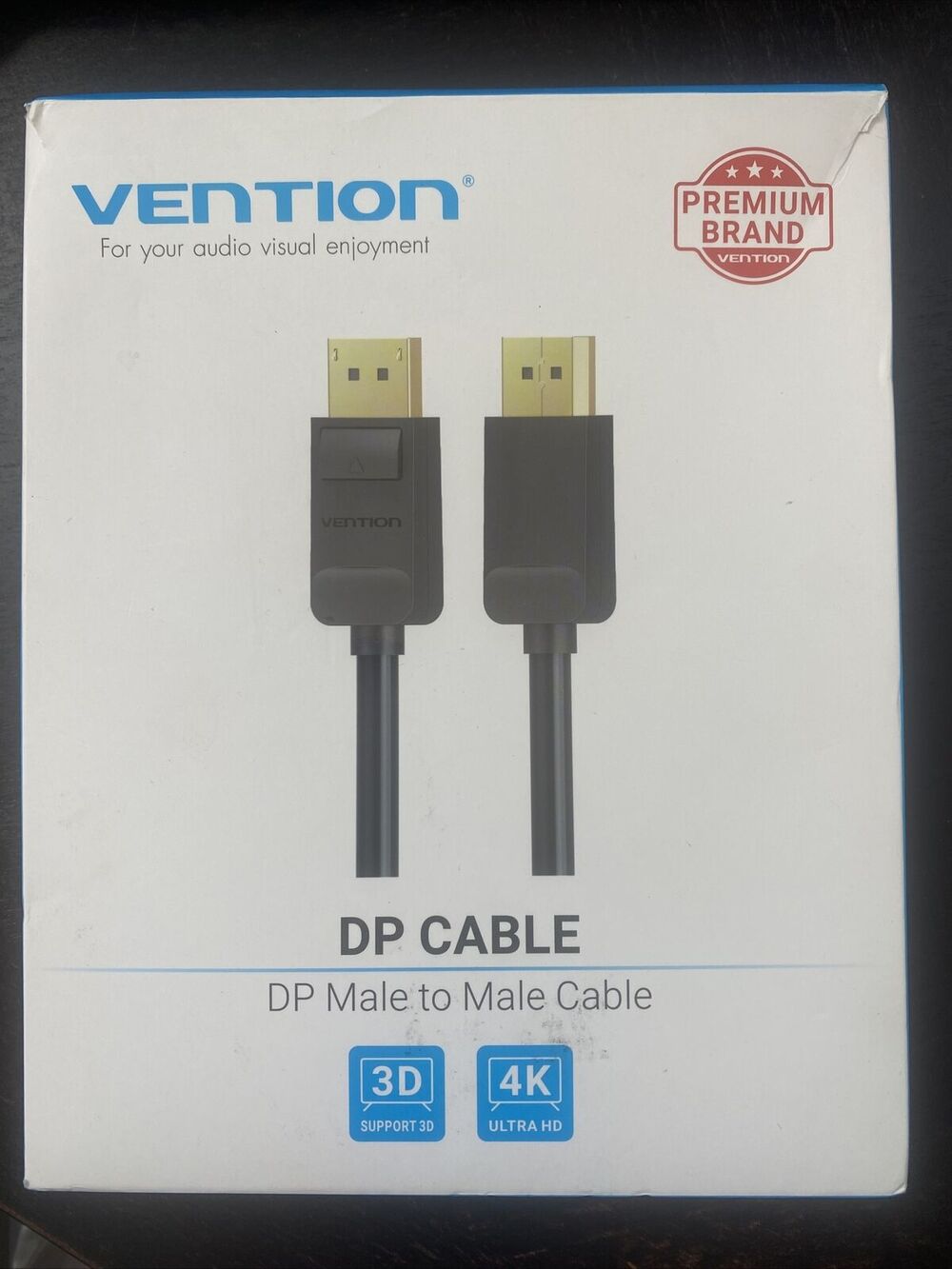 Vention DP Cable - DP Male To Male Cable - Torn Box